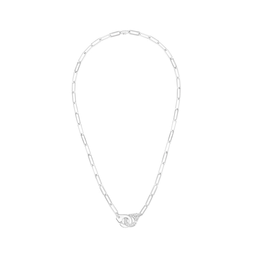 Dinh Van Menottes R12 White Gold Diamond Necklace - Broken English Jewelry