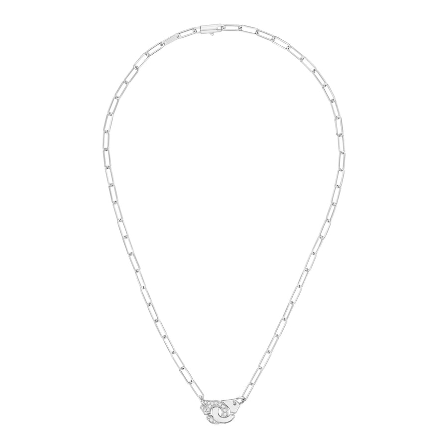 Dinh Van Menottes R10 Necklace - White Gold - Necklaces - Broken English Jewelry