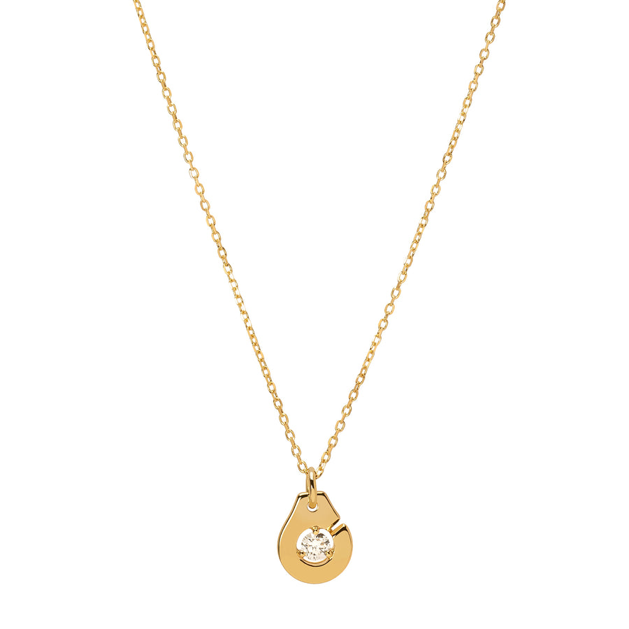 Dinh Van Menottes R8 Necklace - Yellow Gold - Earrings - Broken English Jewelry