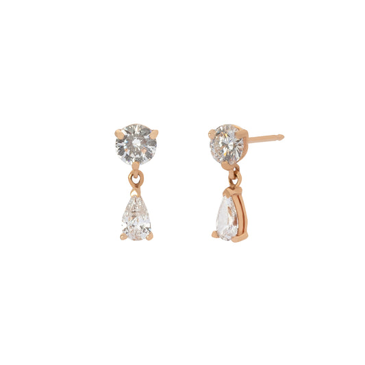 Dazzle Earrings - Rose Gold - Main Img