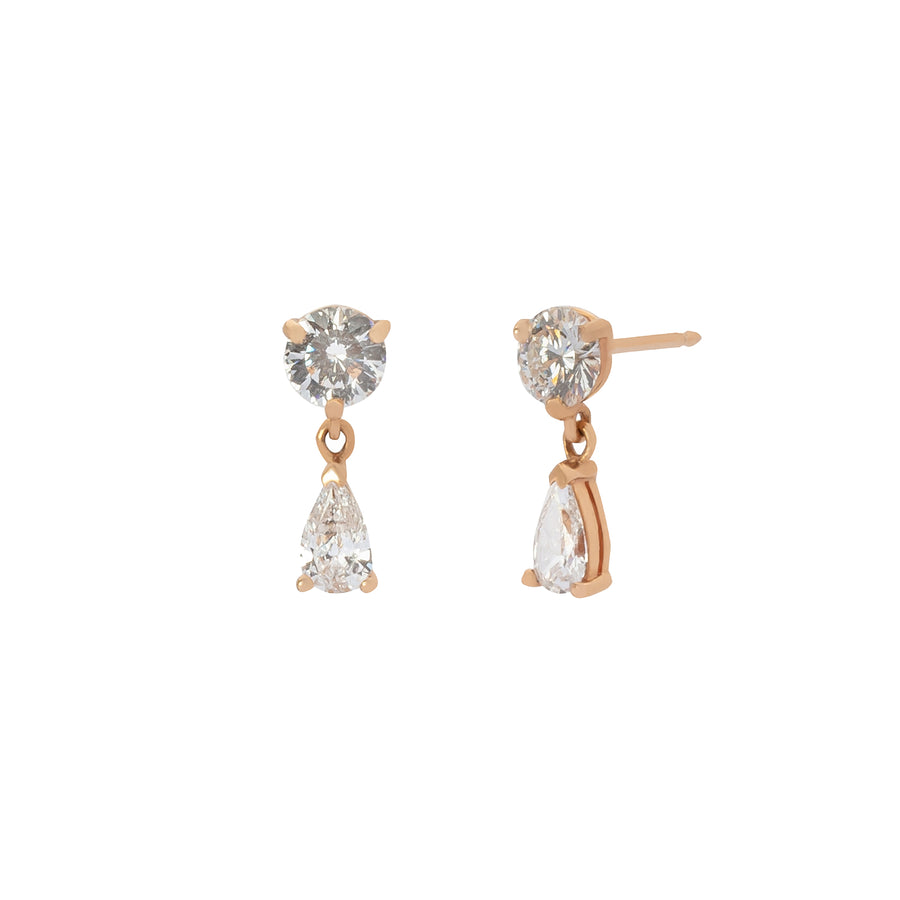 Carbon & Hyde Dazzle Earrings - Rose Gold - Broken English Jewelry
