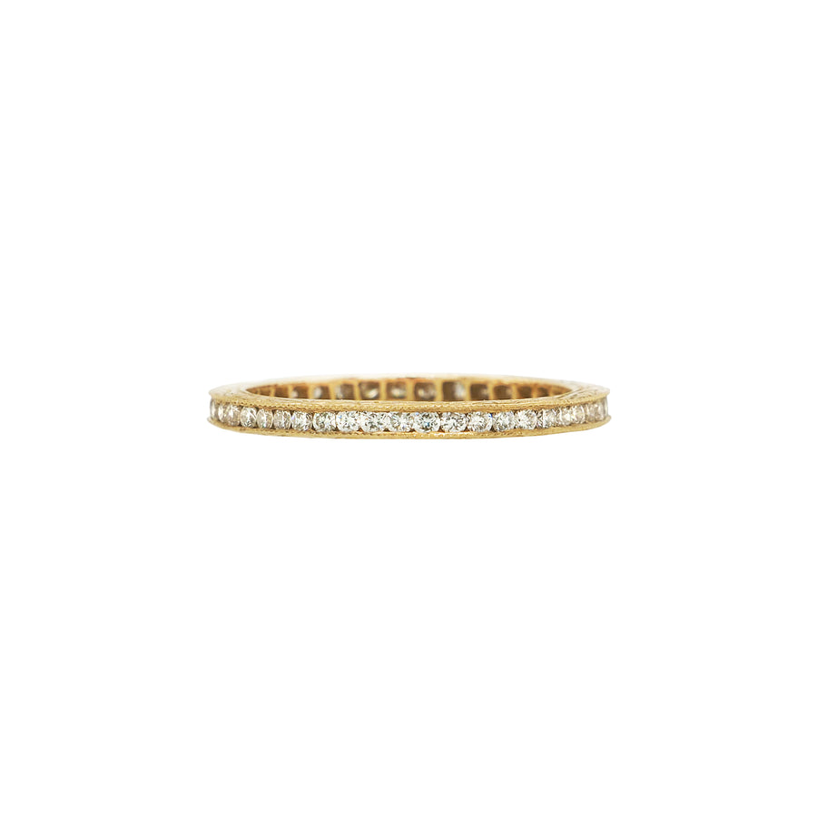 Sethi Couture Channel Diamond Band - Yellow Gold - Rings - Broken English Jewelry