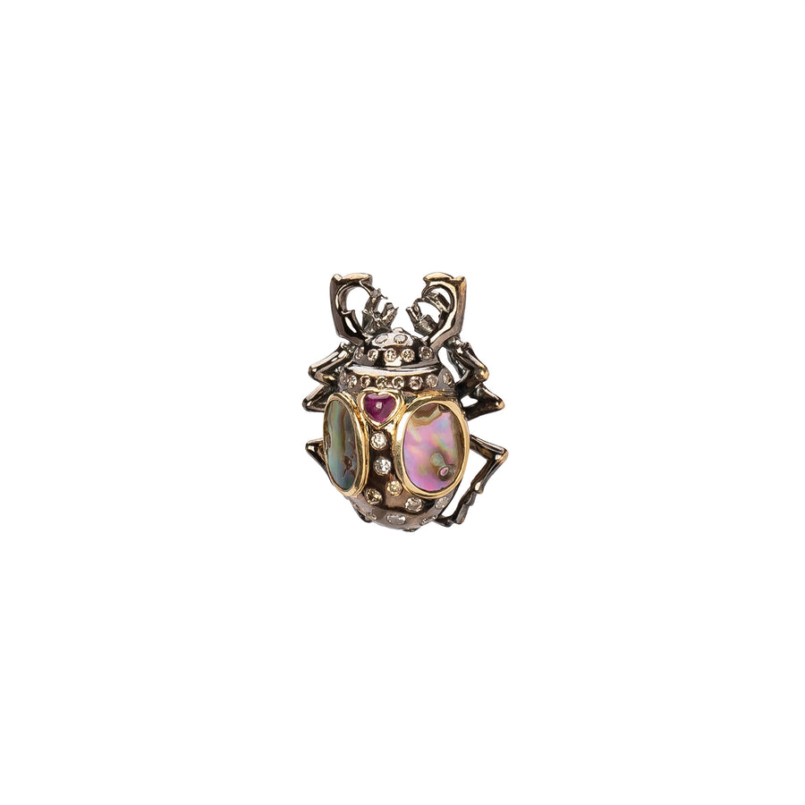Sylvie Corbelin Mini Lulu Scarabeo Diamond Pin - Charms & Pendants - Broken English Jewelry