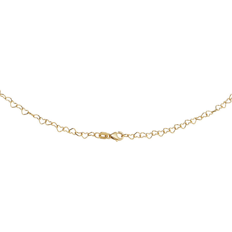 Loquet 32" Heart Chain - Gold - Broken English Jewelry