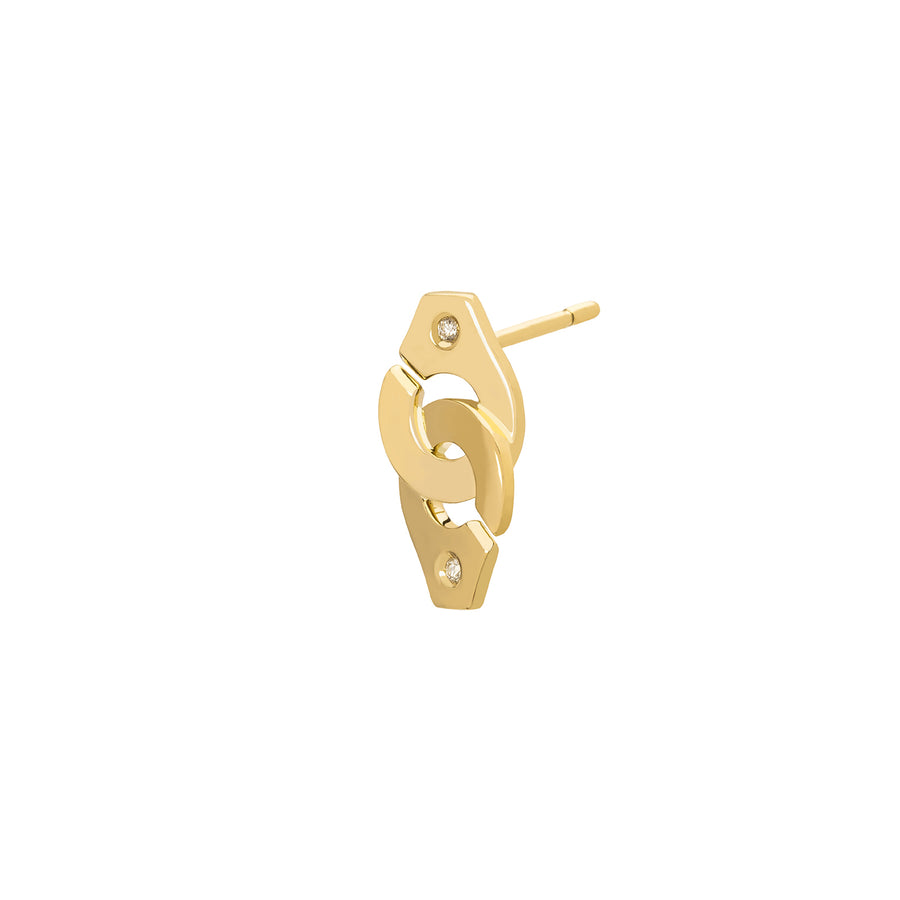 Dinh Van Menottes R8 Earring - Yellow Gold - Broken English Jewelry