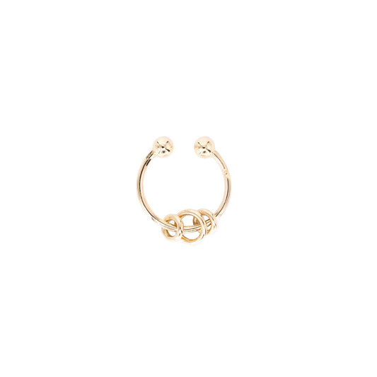 3 Circles Ear Cuff - Yellow Gold - Main Img
