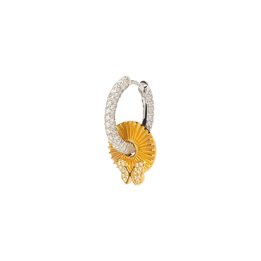 Foundrae Symbol Disk Diamond Earring - Reverie - Earrings - Broken English Jewelry