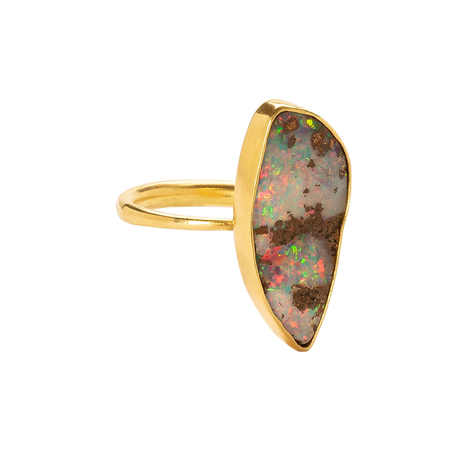 Annette Ferdinandsen Boulder Opal Ring - Rings - Broken English Jewelry