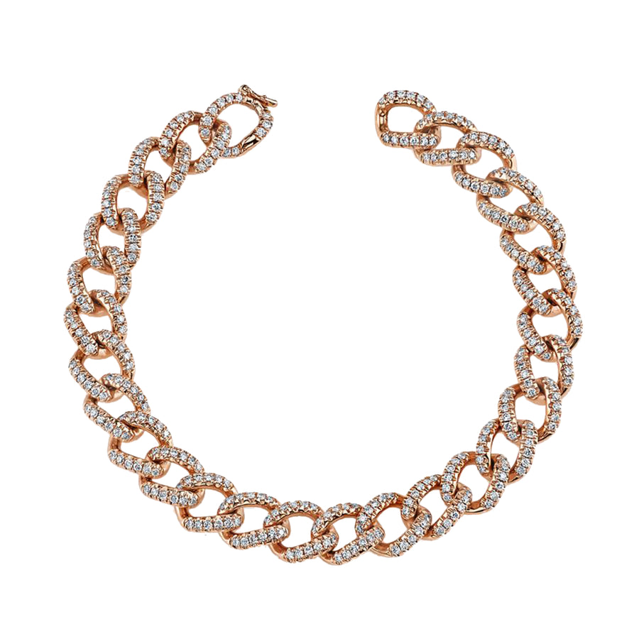 Anita Ko Pave Link Bracelet - Broken English Jewelry