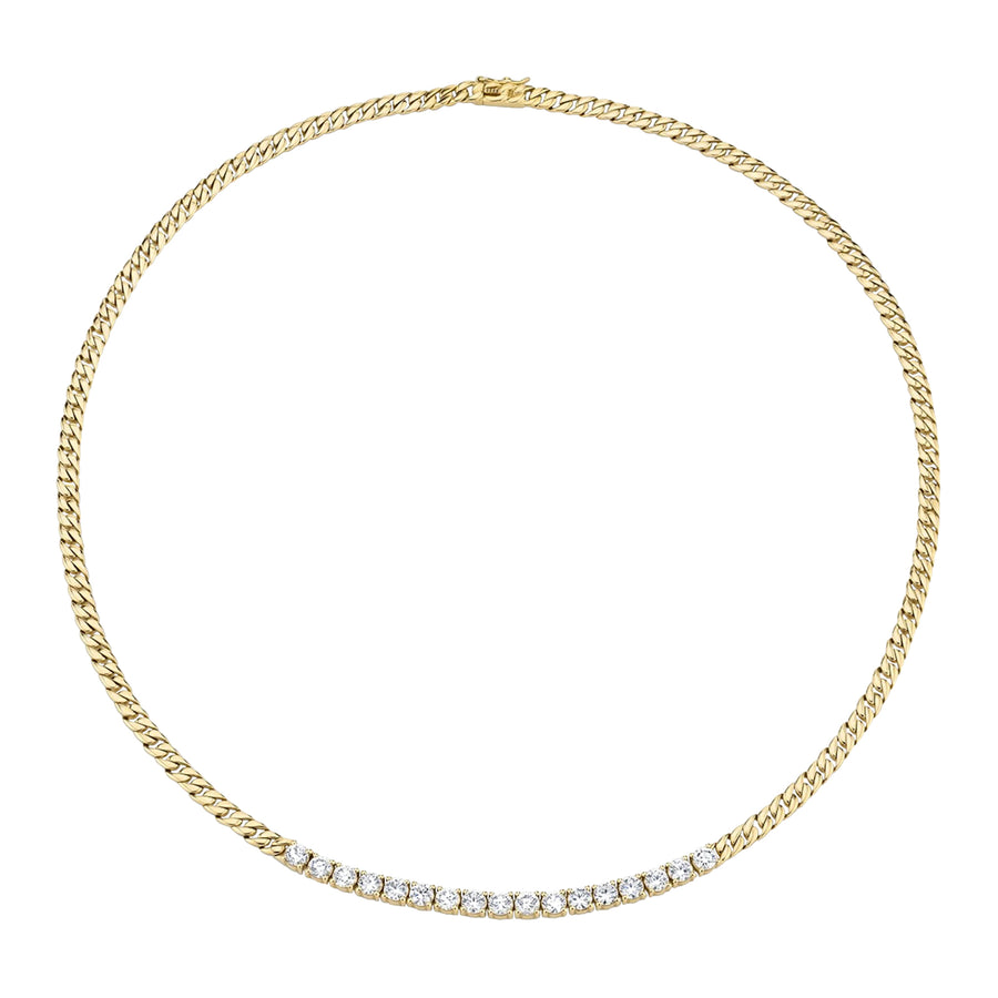 Anita Ko Cuban Link & Short Line Diamond Necklace - Necklaces - Broken English Jewelry