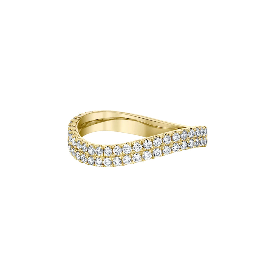 Anita Ko Curved Diamond Ring - Broken English Jewelry
