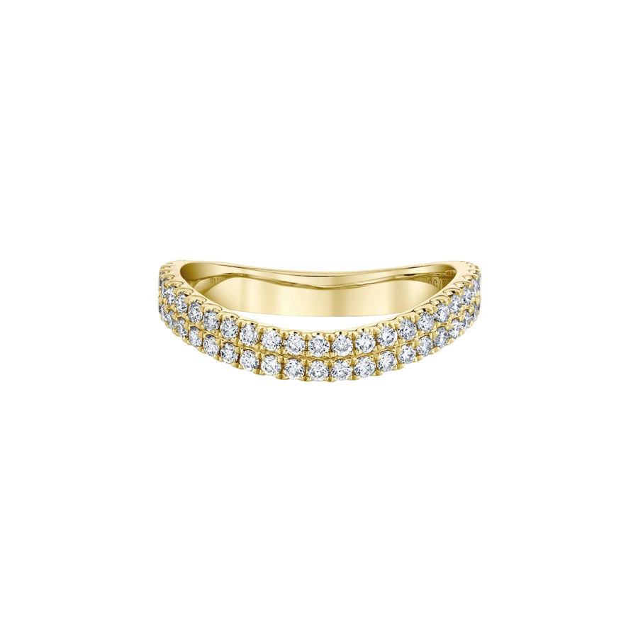 Anita Ko Curved Diamond Ring - Broken English Jewelry