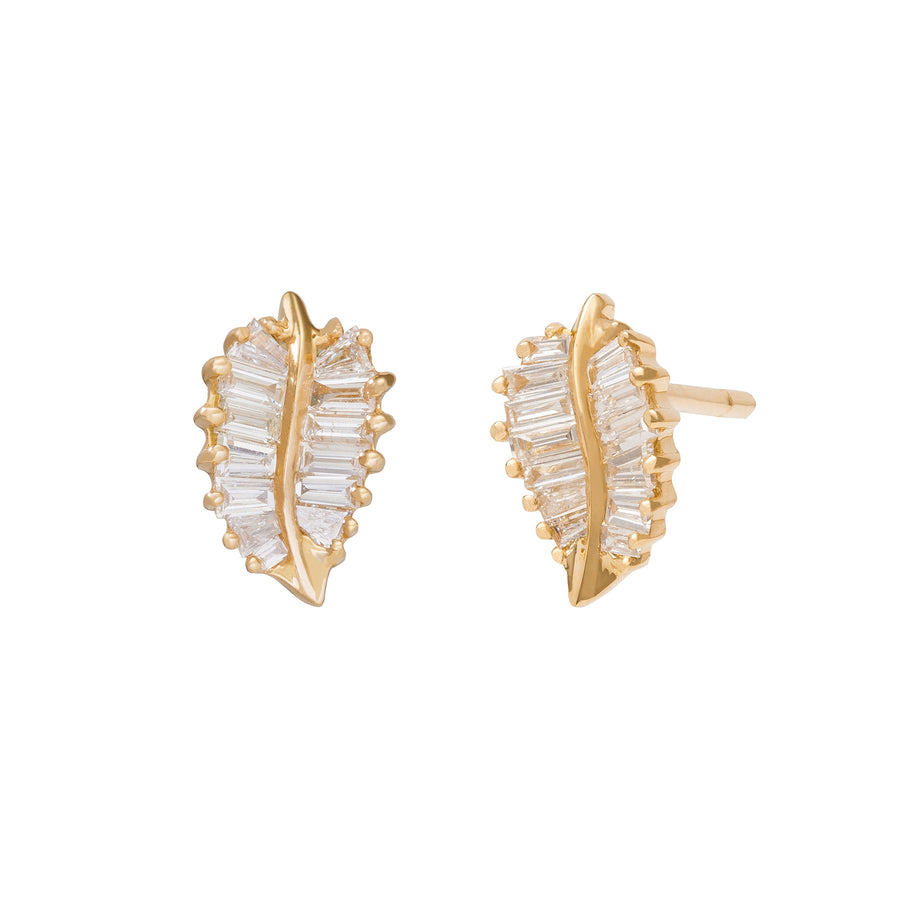 Anita Ko Palm Leaf Studs - Small - Broken English Jewelry