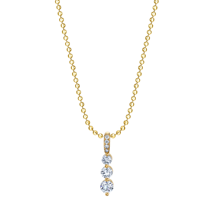 Anita Ko Small Diamond Twiggy Necklace - Yellow Gold - Broken English Jewelry