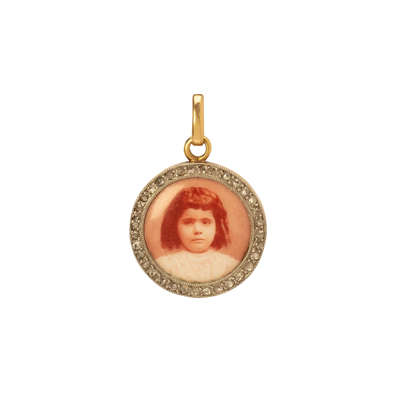 Antique & Vintage Jewelry Young Victorian Girl Pendant - Charms & Pendants - Broken English Jewelry