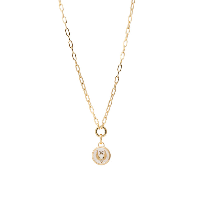Foundrae Beloved, With Wings We Fly' and 'Love & Passion' Sealed Gemstone Refined Clip Open Chain Necklace  - Necklaces - Broken English Jewelry