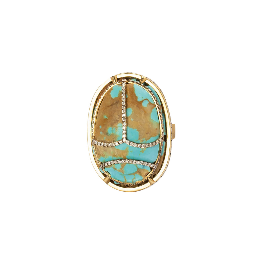 Silvia Furmanovich Scarab Egypt Turquoise Ring - Rings - Broken English Jewelry