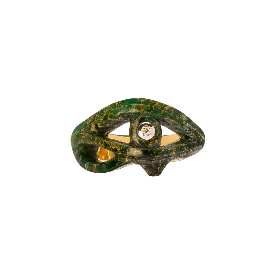 Silvia Furmanovich Egypt Eye of Horus Ring - Fuchsite - Rings - Broken English Jewelry