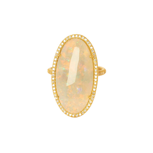 Opal Oval Large Ring - Main Img