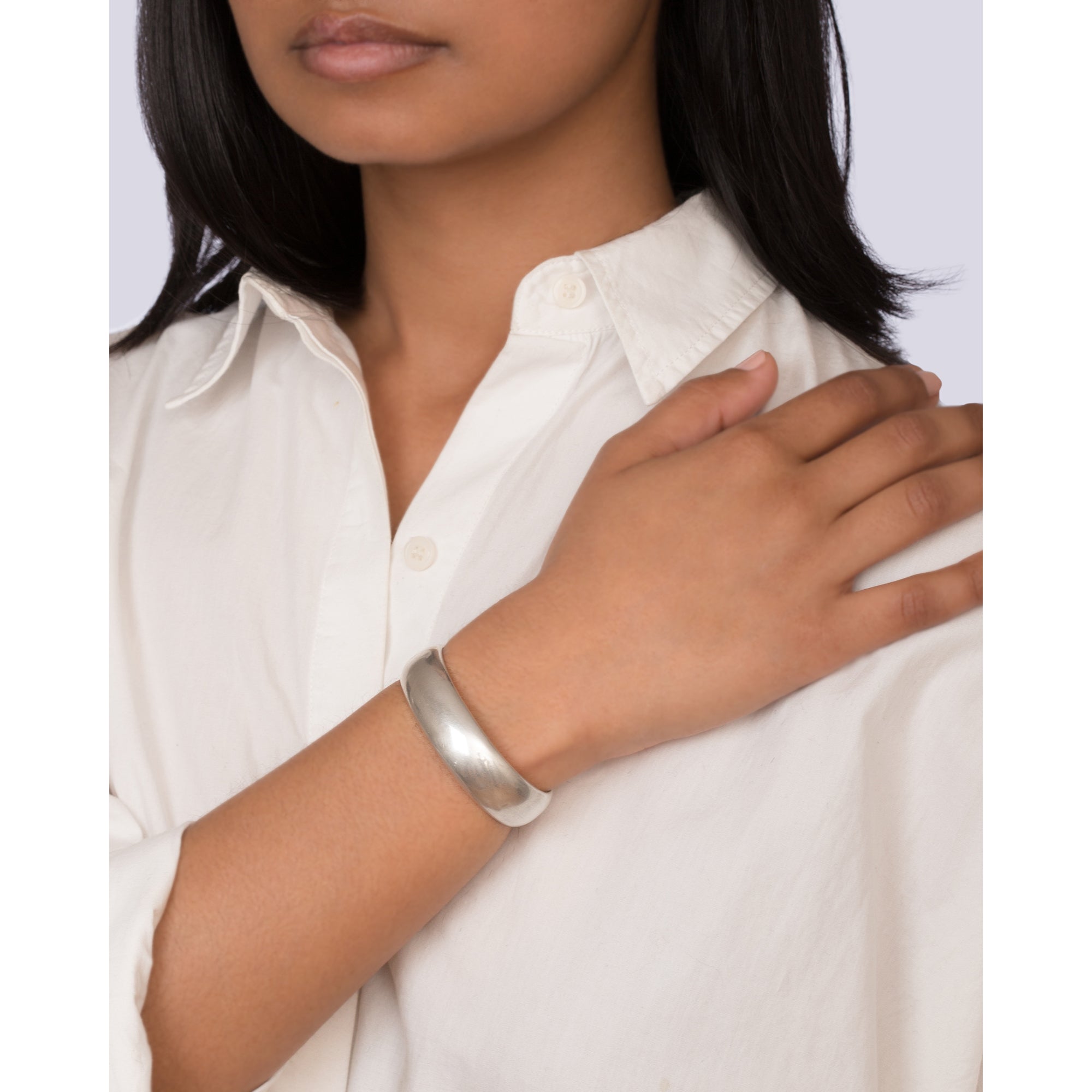 Ariana Boussard-Reifel Leonia Cuff - Silver - Broken English Jewelry