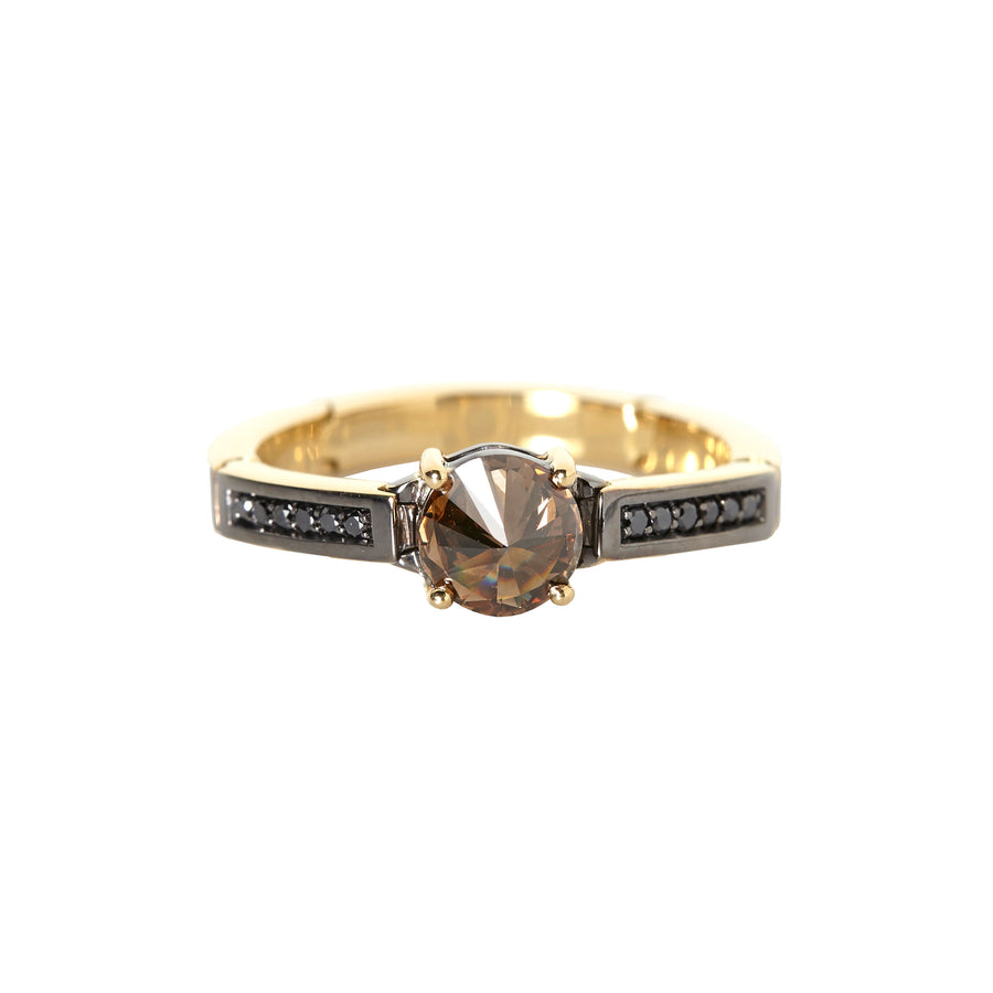 Ara Vartanian Brown and Black Diamond Ring - Broken English Jewelry