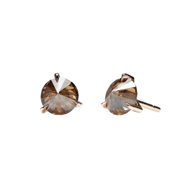 Ara Vartanian Brown Diamond Earrings - Broken English Jewelry