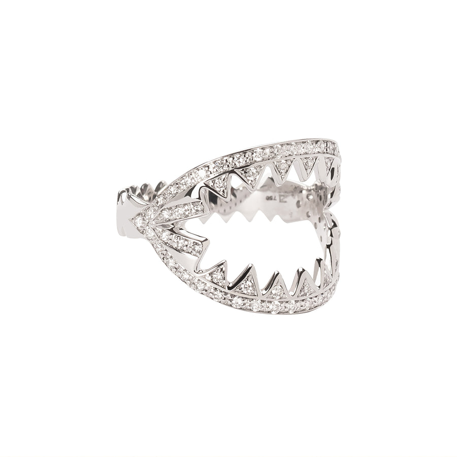 Ara Vartanian Zig Zag Diamond Ring - White Gold - Rings - Broken English Jewelry