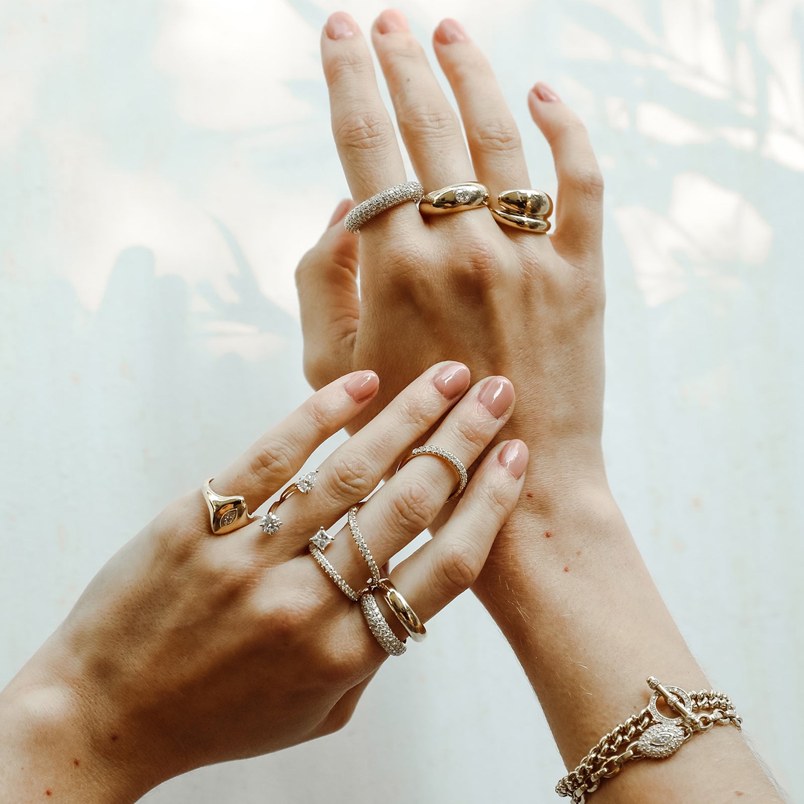 Carbon & Hyde Bombe Ring - White Gold - Rings - Broken English Jewelry