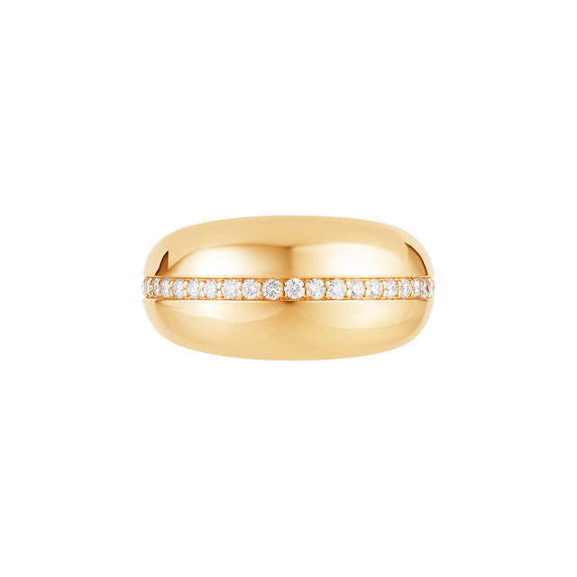 Carbon & Hyde Sphere Diamond Ring - Yellow Gold - Broken English Jewelry