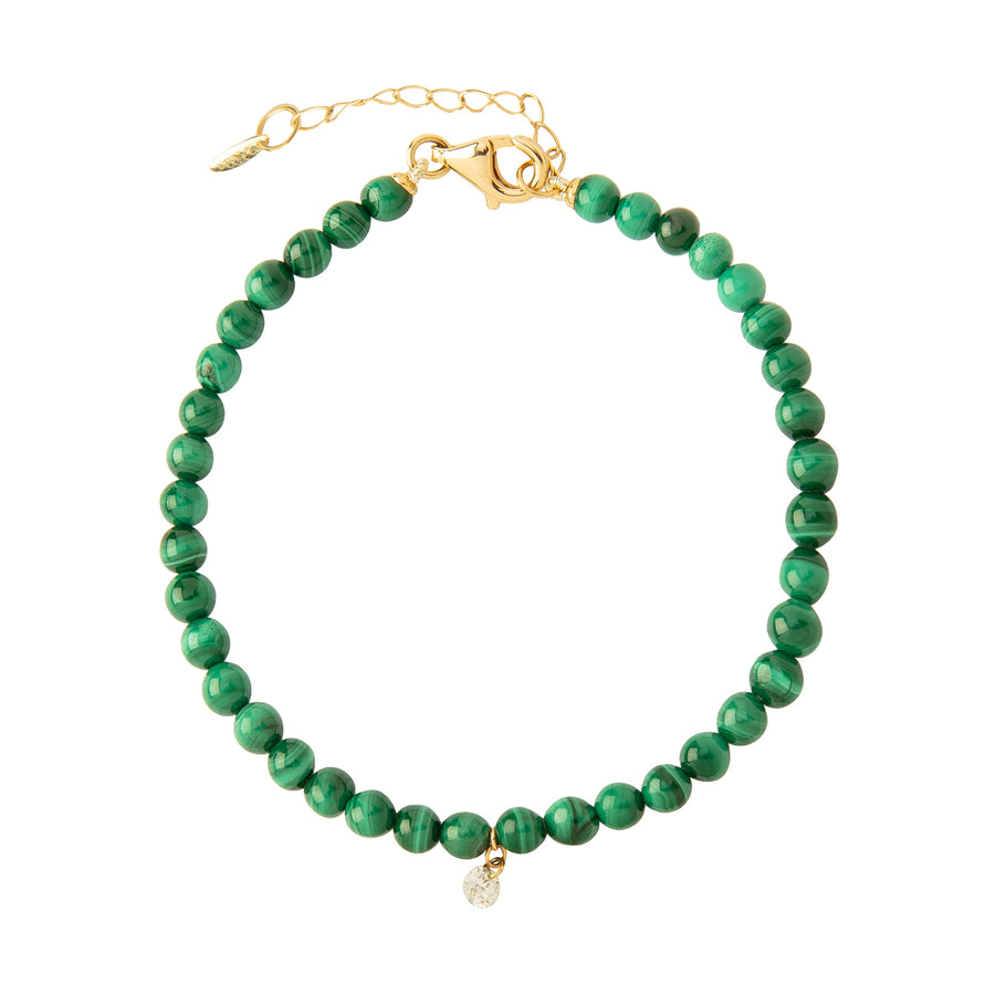 Persée Paris Malachite Bracelet - Yellow Gold - Bracelets - Broken English Jewelry