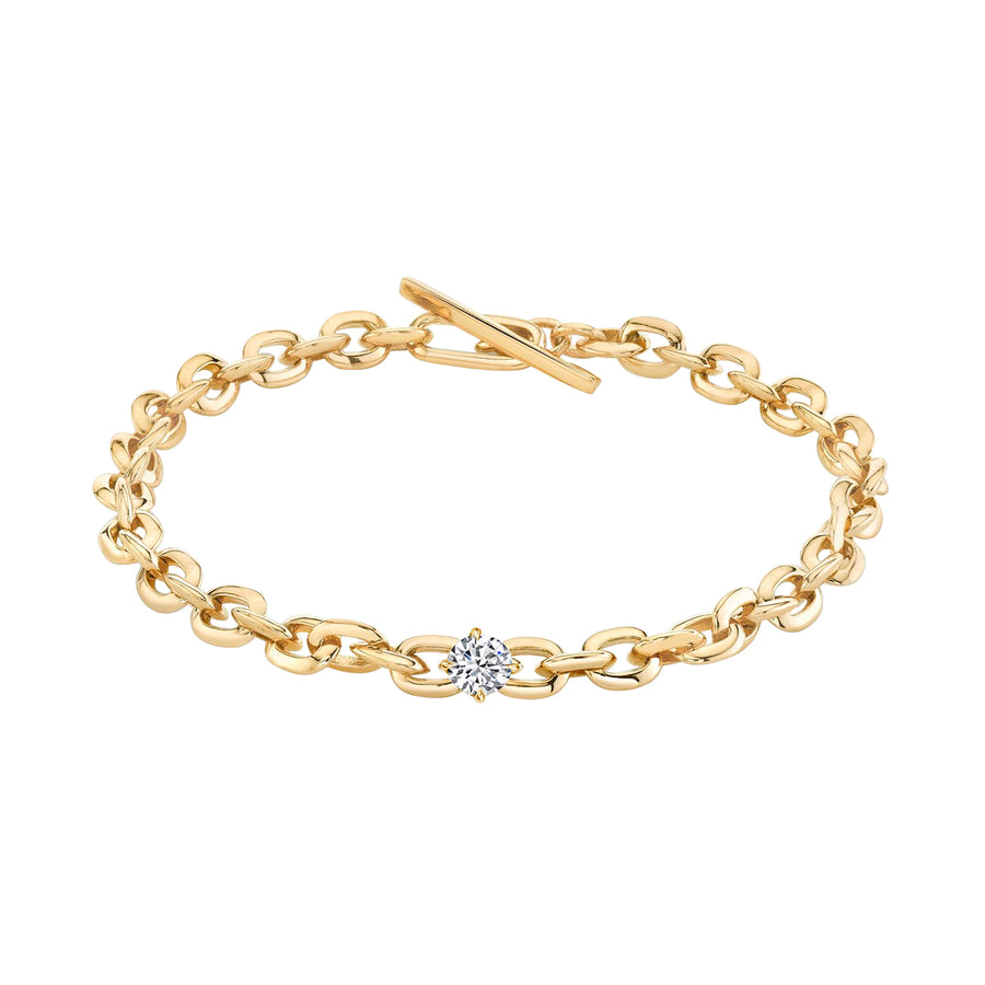 Lizzie Mandler Knife Edge XS Oval Link Diamond Bracelet - Bracelets - Broken English Jewelry