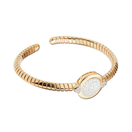 Soleil Small Bangle - Mother of Pearl - Main Img