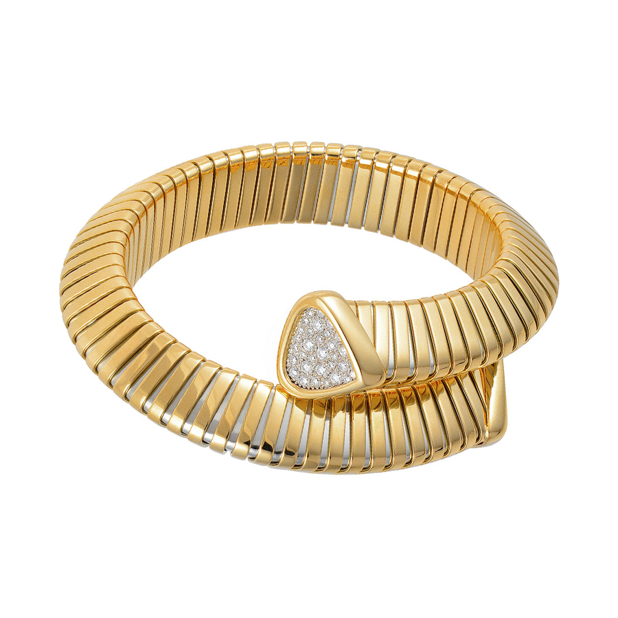 Marina B Trisola Medium Cuff - Diamond - Bracelets - Broken English Jewelry