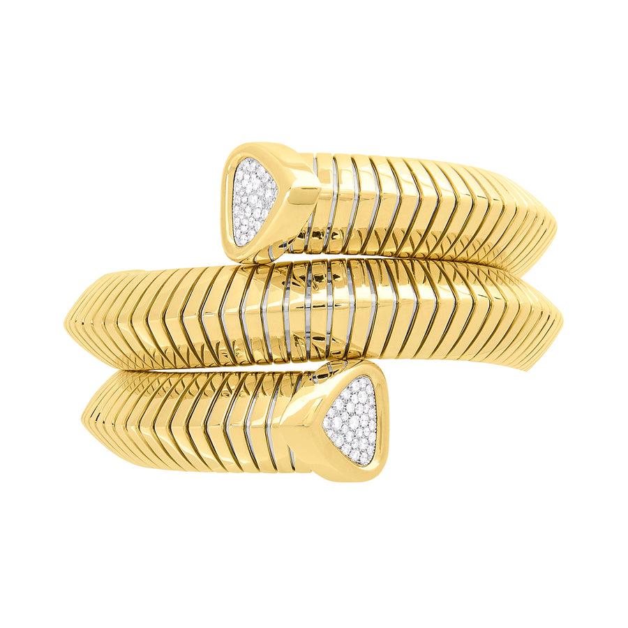 Marina B Trisola Triple Medium Bangle - Diamond - Bracelets - Broken English Jewelry