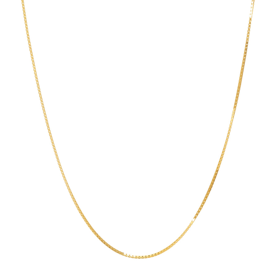 BE Jewelry 18" Classic Box Chain - 0.85mm - Necklaces - Broken English Jewelry