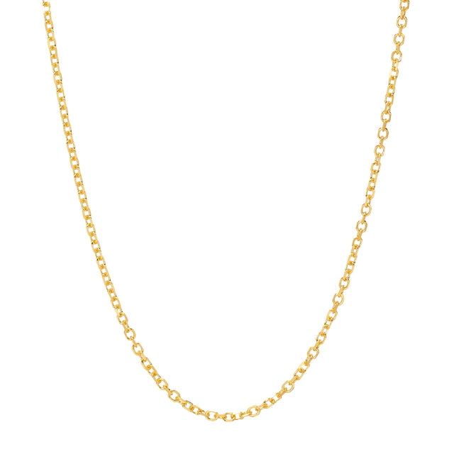 BE Jewelry 16" Diamond Cut Cable Chain - 2.3mm - Necklaces - Broken English Jewelry