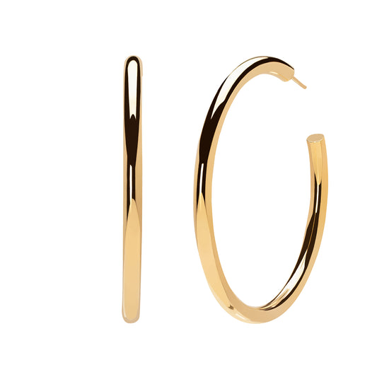 Oversized Hoops - 4mm - Main Img