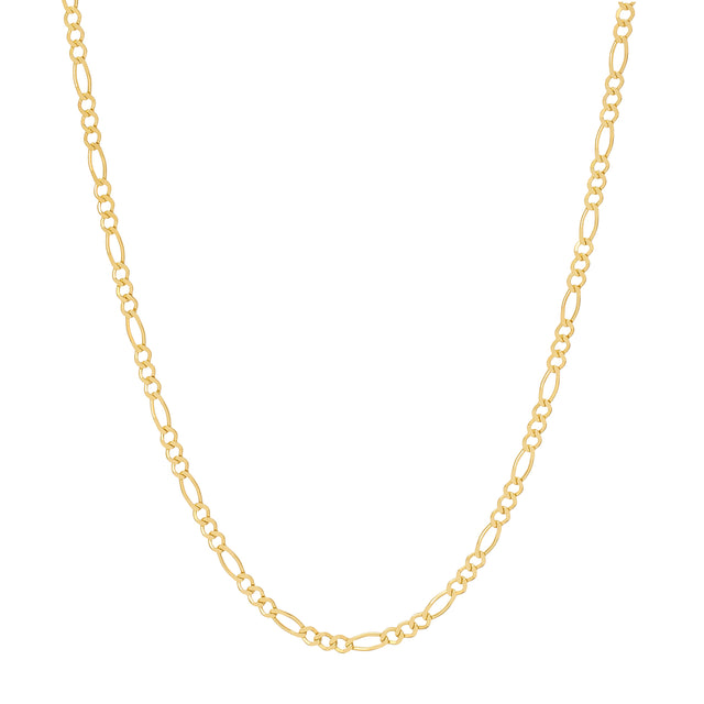 BE by Broken English 16" Classic Figaro Chain - 2.8mm - Broken English Jewelry