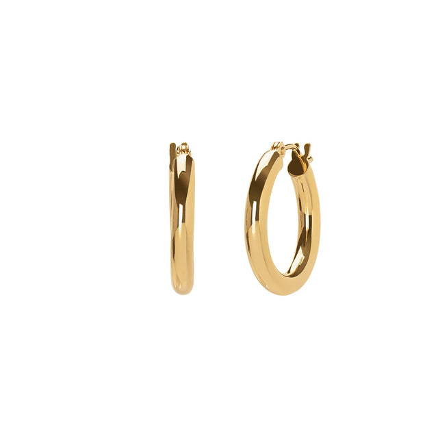 BE by Broken English Small Round Tube Hoops - 3mm - Broken English Jewelry