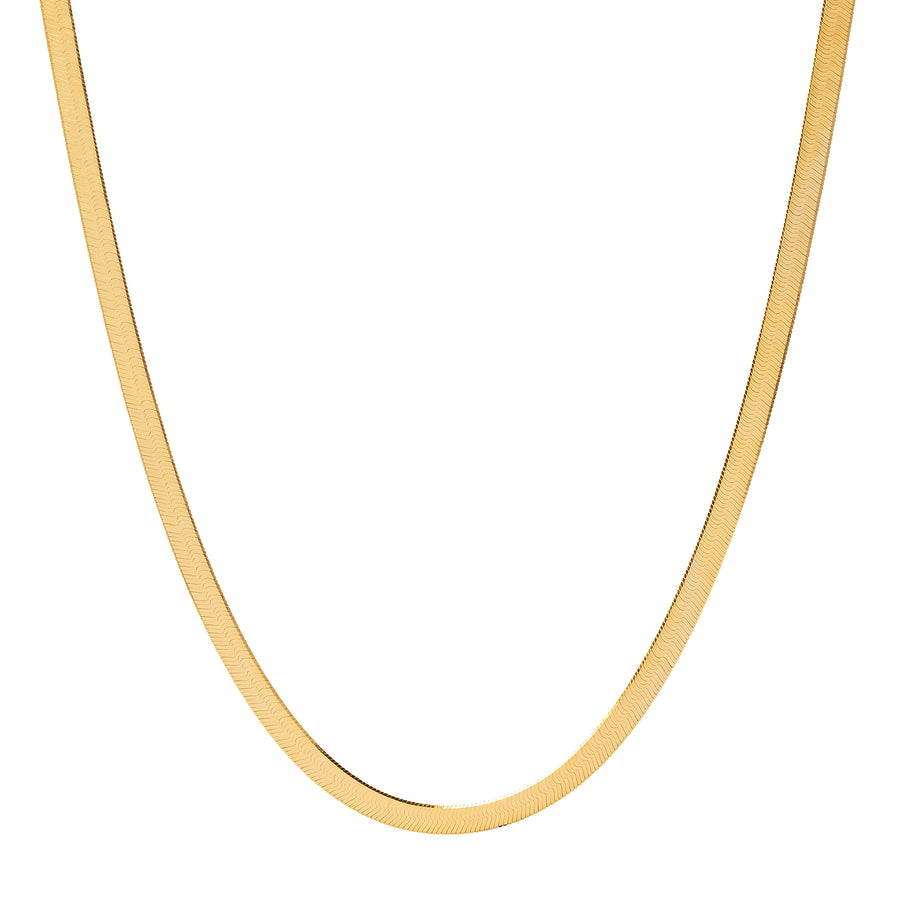 BE Jewelry 18" Herringbone Chain - 3.8mm - Necklaces - Broken English Jewelry