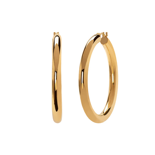 Large Tube Hoops - 4mm - Main Img