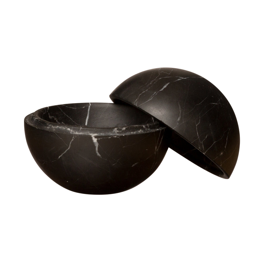 BE Home Noir Marble Sphere Box - Small - Broken English Jewelry