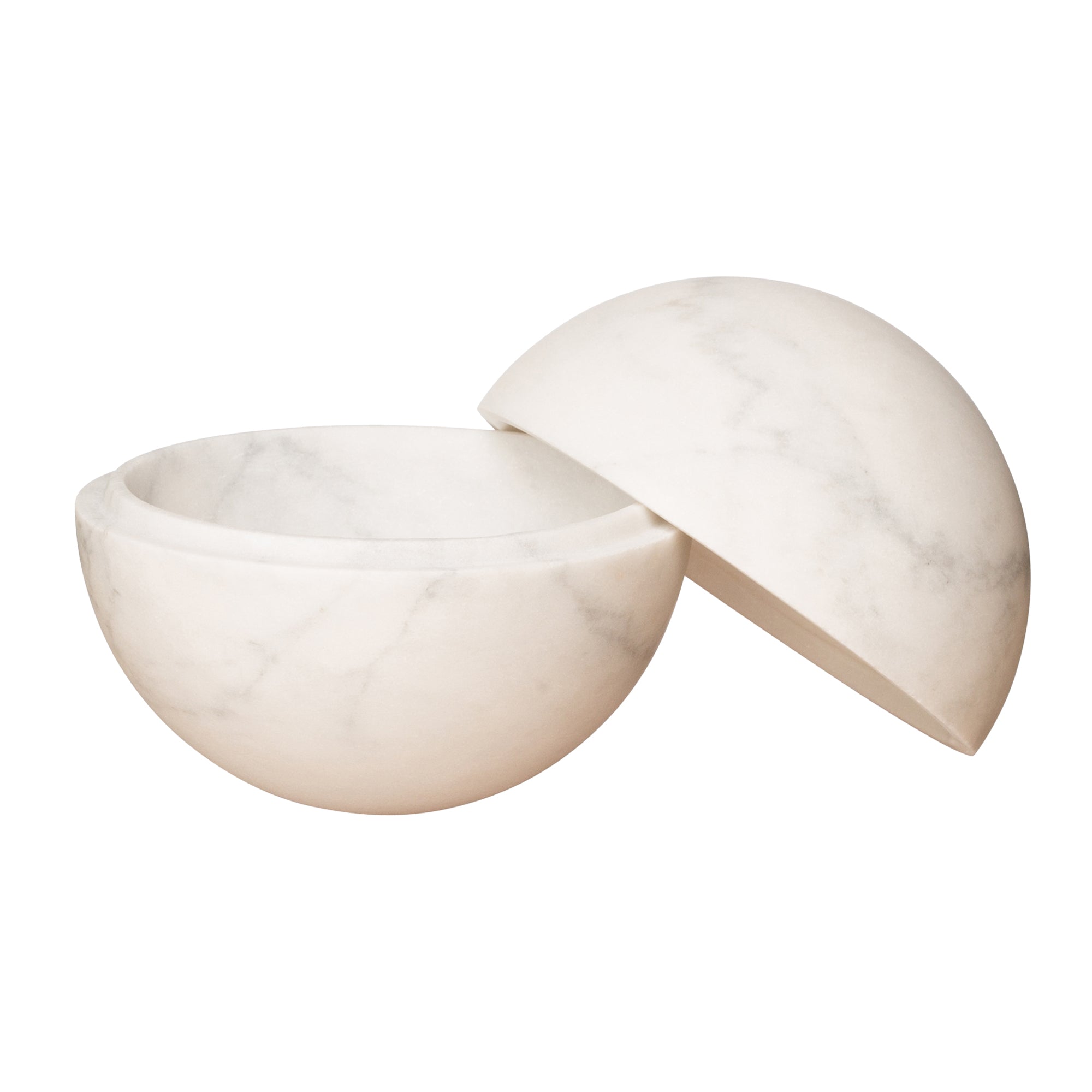 BE Home Flint Marble Sphere Box - Medium - Broken English Jewelry
