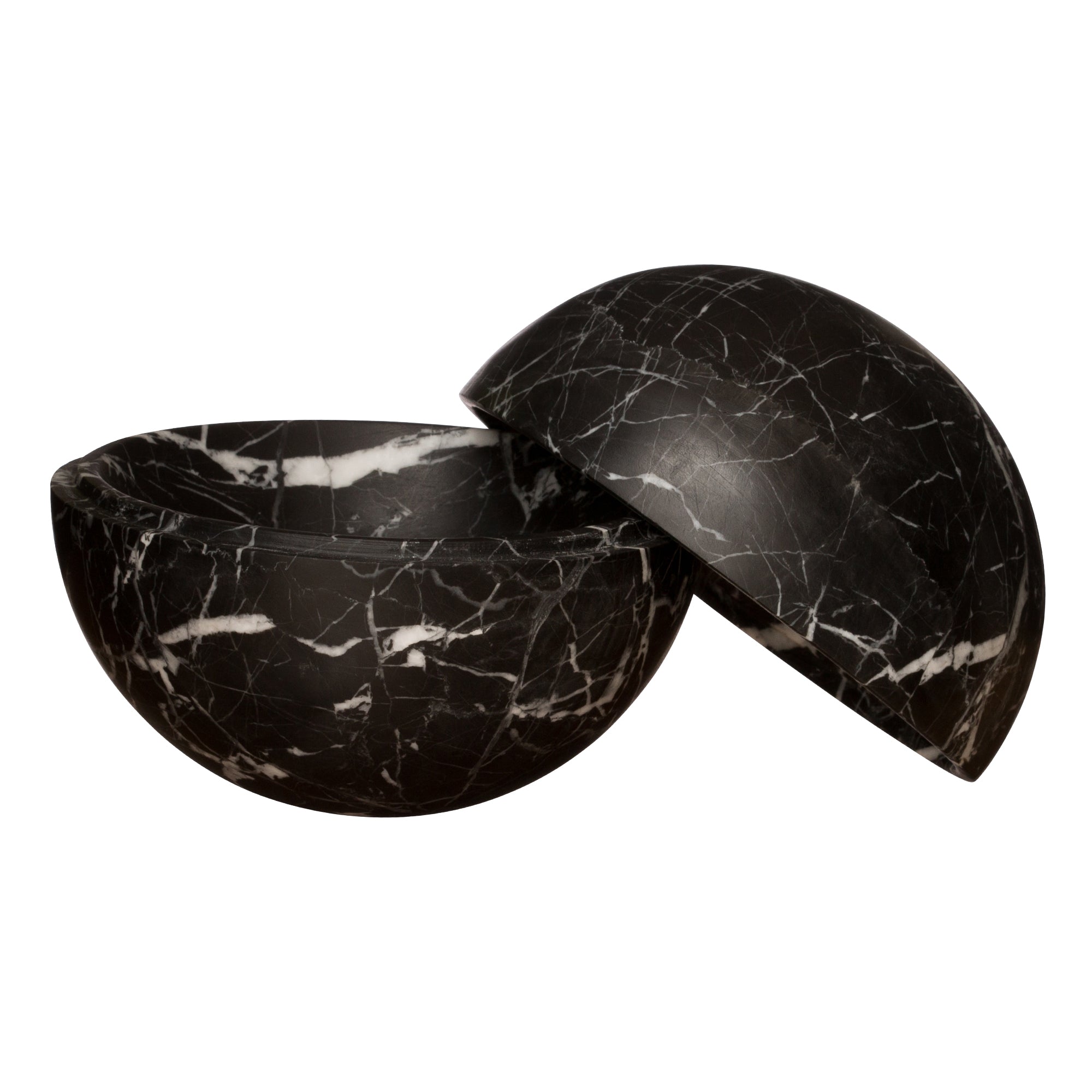 BE Home Noir Marble Sphere Box - Large - Broken English Jewelry