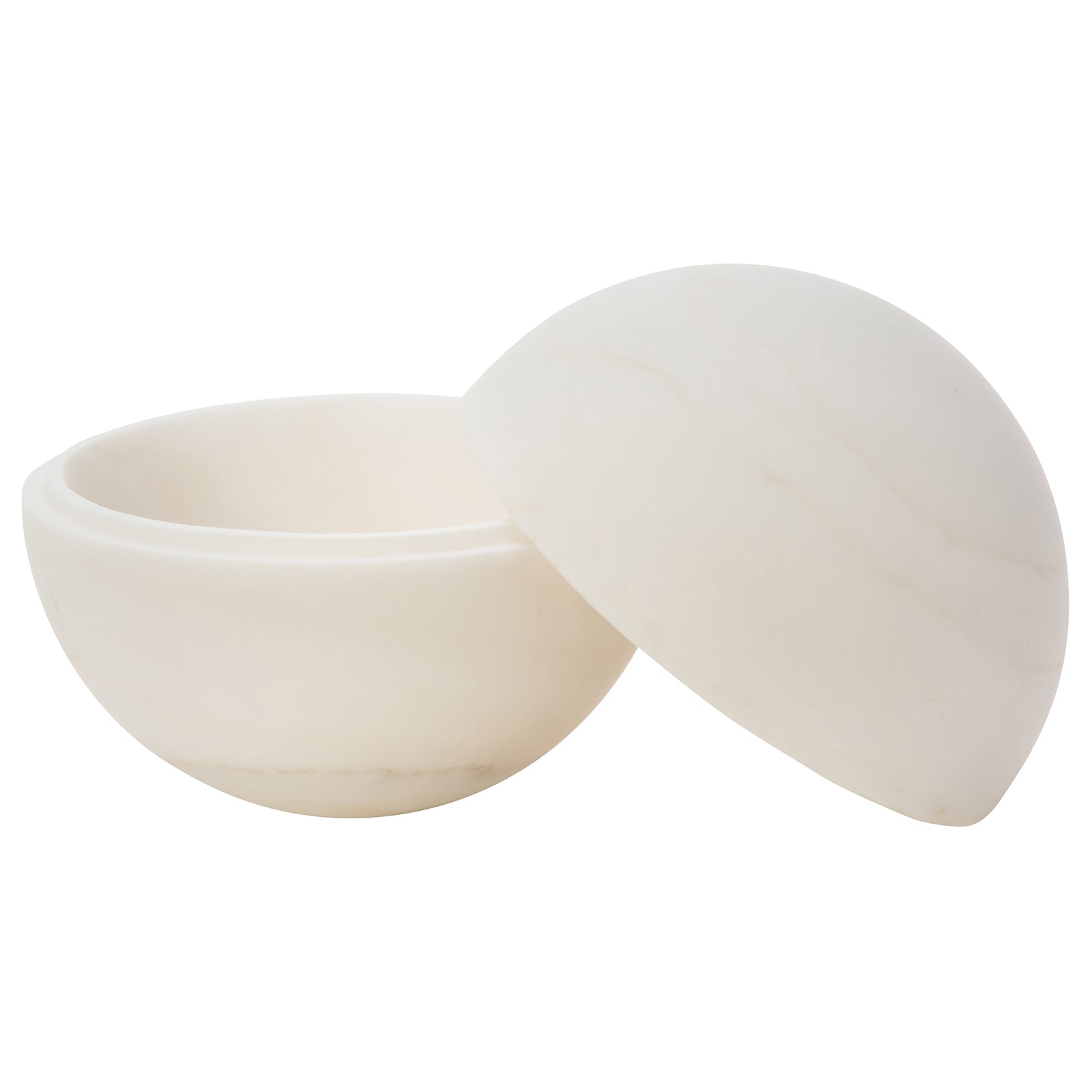 BE Home Flint Marble Sphere Box - Large - Broken English Jewelry