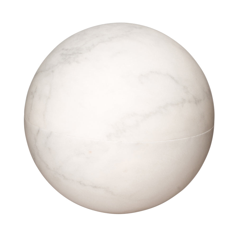 BE Home Flint Marble Sphere Box - Large - Broken English Jewelry