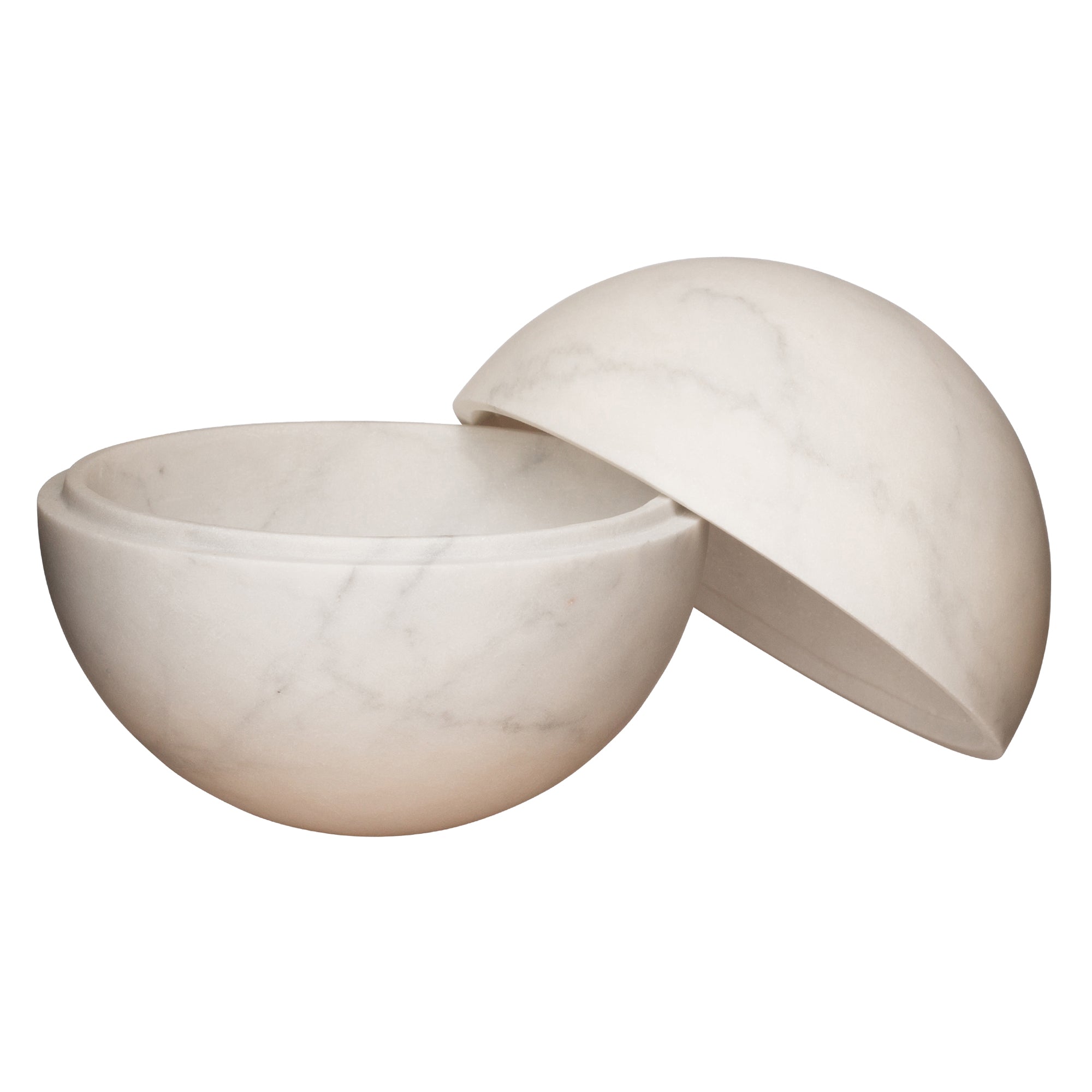 BE Home Flint Marble Sphere Box - Large - Broken English Jewelry