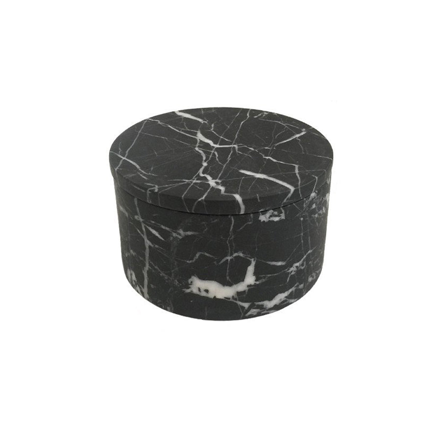 BE Home Noir Marble Cylinder Box - Small - Broken English Jewelry