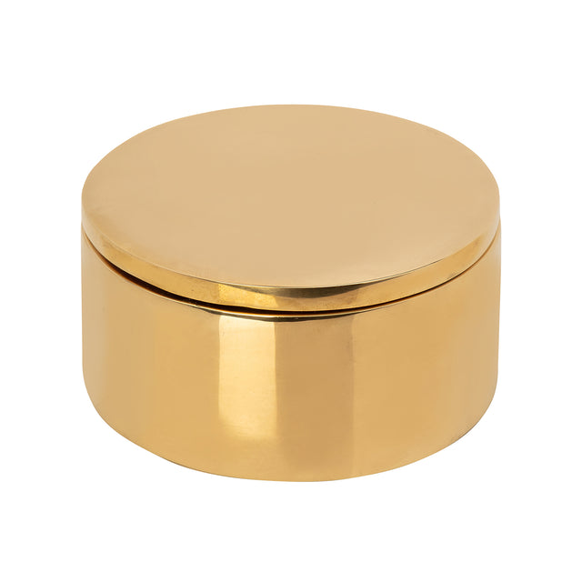 BE Home Round Architectural Brass Box - Large - Broken English Jewelry