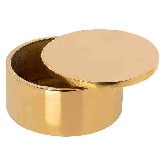 Round Architectural Brass Box - Large
